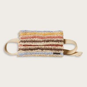 NWT ~ O'Neill Beige & Pink Abstract Stripe Tourmaline Belt Bag